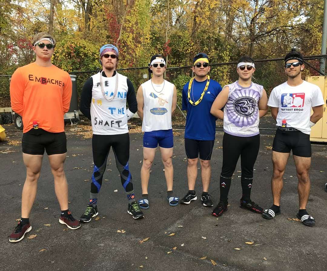 Just lads getting ready to row